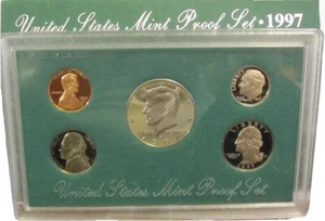 1997-S United States Mint PROOF COIN Set of 5 in Case COA w/ Kennedy 50¢ - Picture 1 of 4