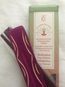 Incense Wooden Holder Gift Set Aromatherapy Nag Champa - Picture 1 of 5