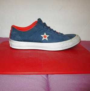 light blue one star converse