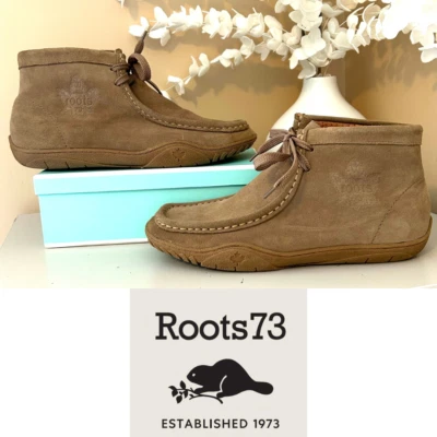 Bota Roots 73 Canada Windsors Chukka Gamuza Cuero con Cordones al Tobillo para Hombres Talla 9 Foto 1 de 4