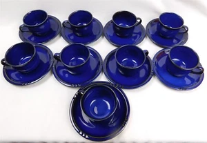 9 STUDIO NOVA Caribbean Blue ML022 Cup and Saucer Sets - Picture 1 of 8