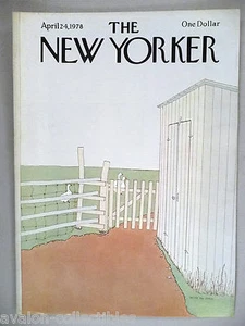 New Yorker Magazine - April 24, 1978 - FRONT COVER ONLY ~~ Gretchen Dow Simpson - Picture 1 of 1