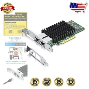 10 Gigabit PCI-E Network Adapter with Quality of Service - Tech Upgrade Solution - Picture 1 of 10