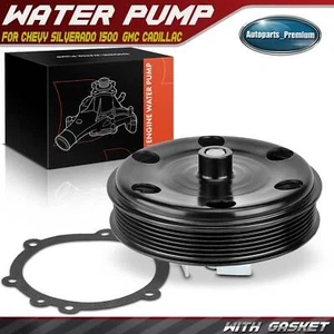 New Water Pump with Gasket for Chevrolet Silverado 1500 GMC Yukon Cadillac CTS - Picture 1 of 9
