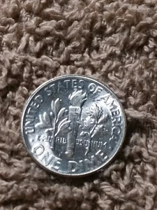 1955 p Roosevelt dime die break error - Picture 1 of 4