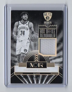 23-24 Noir Box Office Memorabilia Cameron Thomas Brooklyn Nets /99 - Bild 1 von 2