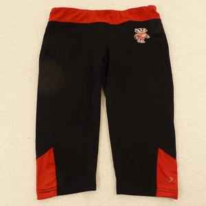 Colosseum Shorts Womens Sports Wisconsin Badgers Black Zipper Pockets Size Small - Picture 1 of 13