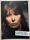 CHRISSIE HYNDE - 2009 Full page UK magazine poster THE PRETENDERS
