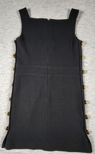 Abito da donna Tory Burch Rent The Runway pre amato Millie con bottoni taglia 2 nero