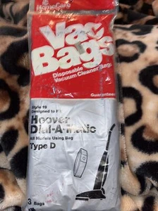 Vakuumbeutel Staubsauger Typ D Dial A Matic versiegelte Packung 3 Beutel Stil 19 - Bild 1 von 6