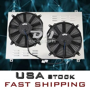 #951 Aluminum Shroud+Fans For1982-92 Radiator Camaro,Trans Am and Firebird 26"W - Picture 1 of 11