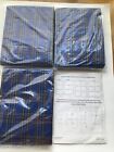 New 3 Under the Bed Storage Bags Clothes Organizer Zip Blue Plaid Hampton Direct