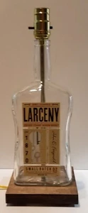 Larceny 1.75L Table Desk LAMP Bar Lounge Game Room Liquor Bottle Party - Picture 1 of 5