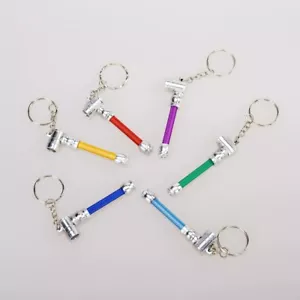 Mini tubo portátil de metal colorido 12 piezas colores aleatorios con llavero desmontable - Imagen 1 de 17