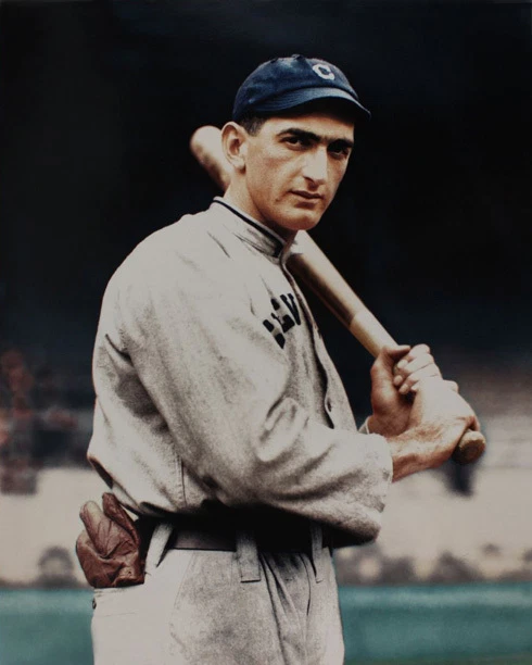 Póster coloreado con foto brillante 8x10 de Joe Jackson de los Indios de Cleveland con impresión de béisbol Foto 1 de 1