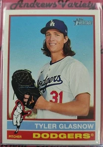 2025 Topps Heritage Tyler Glasnow #465 High Number SP Dodgers - Imagen 1 de 2