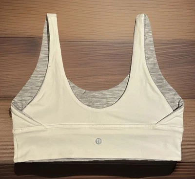 Lululemon Athletic Training Sports Bra  Womens 14  White  Removable Pads!! - Image 1 of 4