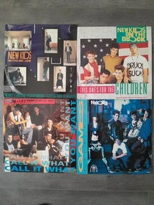 NEW KIDS ON THE BLOCK 12" VINYL SINGLES X 4 - GAMES, CALL IT WHAT YOU WANT - Picture 1 of 5