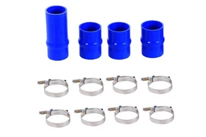 Silicone Intercooler Boot Kit For 03-07 Dodge Ram Cummins 5.9L Diesel Blue - Picture 1 of 6