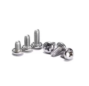 M3 M4 M5 M6 304 Stainless Phillips Pan head Triangular Tooth Self-locking Screw - Picture 1 of 3