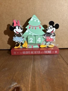 Disney 100º Mickey Minnie Mouse Calendario de Navidad Cuenta Regresiva Vacaciones NUEVO - Imagen 1 de 5