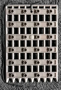 LEGO Portcullis Porta Cancello del Castello Perla Grigio Scuro Pezzo Parte 89519 1x8x12 - Foto 1 di 2