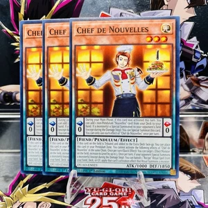 3x Yugioh Playset Chef de Nouvelles DUAD-EN023 Common 1st Ed Near Mint - Picture 1 of 1