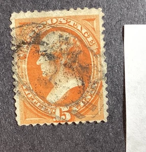 US Stamp 1879 Webster #189 15¢ 15c Banknote soft paper secret mark hinged - Picture 1 of 2