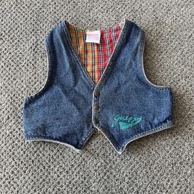 Vaqueros BABY Guess vintage de los años 90, Jean, a cuadros. 3T Foto 1 de 4