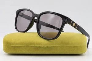 Gucci GG0637SK 0637SK Sunglasses Black 003 Authentic 56mm - Picture 1 of 6