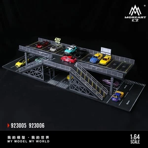 Diorama 1/64 Car Parking Lot Model Diecast Garage Building Model Display Case - Picture 1 of 59
