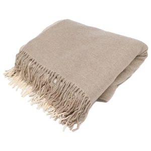 HERMES 102664M PLAID H motif bi-color two-tone cashmere100 large stole blanket - Picture 1 of 8