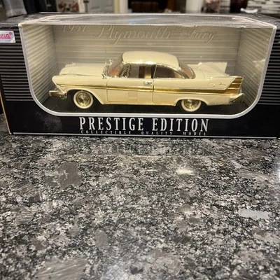1/18  Anson 1957 Plymouth Fury (white/gold) - in original box - Image 1 of 4