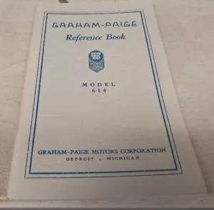 1920s GRAHAM PAIGE Model 614 Reference Book - Bild 1 von 1