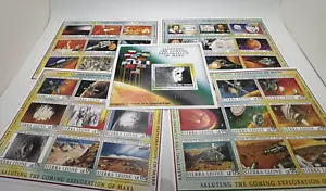 Face On Mars Coming Exploration of Mars Stamp Sheet Set Sierra Leone 1990 Space - Bild 1 von 6
