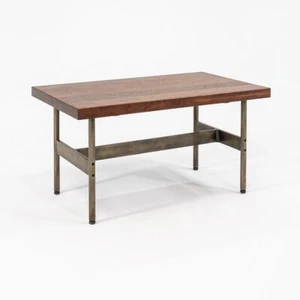 Gratz Industries Laverne Coffee Table w Walnut Top Antique Bronze Base 32x19x16 - Picture 1 of 12