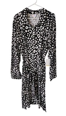Vestido Lularoe Leopardo Guepardo 3XL Ellie Botones Faja Bolsillo 3X NUEVO Foto 1 de 4