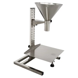 Stainless Manual Filling Packaging Funnel Feeding Hopper with Support Stand 2'' - Picture 1 of 19
