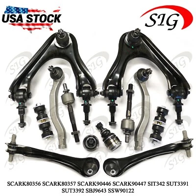 Kit de suspensión de extremo de barra de amarre de brazo de control delantero de 12 piezas para Honda Accord 1994-1997 Foto 1 de 4