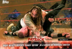 2018 Topps WWE Road To Wrestlemania Bronze Parallel #35 Bray Wyatt Randy Orton - Imagen 1 de 2