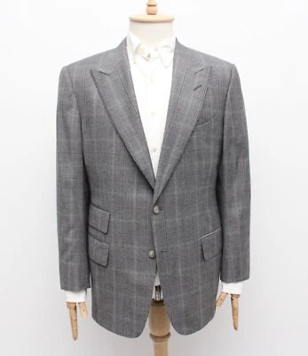 Men's TOM FORD Wool Silk Plaid Sport Coat Jacket Blazer Size 54 US44 ~L - Image 1 of 4