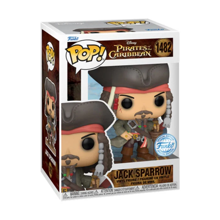 Pirates of the Caribbean - Jack Sparrow Pop! Vinyl Figure (RS) #1482 - image 1 of 2