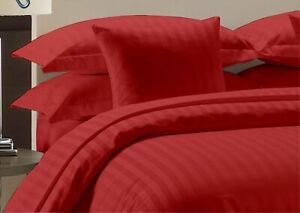 1200 TC Egyptian Cotton Duvet Cover / Pillow Shams Striped Selected Bedding Set