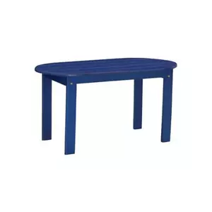 Linon Home Decor Coffee Table 35.24" x 18.1" Wood Patio Furniture Rectangle Blue - Picture 1 of 5