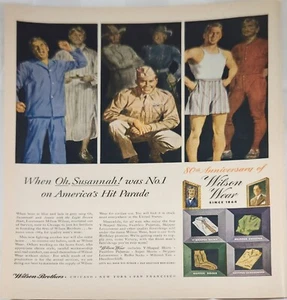 Anuncio vintage del 80 aniversario de Wilson Wear para hombre 1944 - Imagen 1 de 1