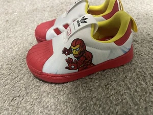 Adidas Marvel x Superstar 360 Infant 'Iron Man' FX4883 Toddler 7k - Picture 1 of 4