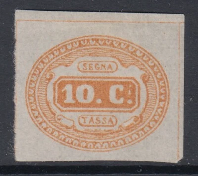 Italia Regno - Impuesto Sassone n. 1b naranja - CV 3600$ - MH* Foto 1 de 2