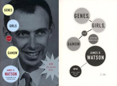 JIM JAMES D. WATSON SIGNED GENES GIRLS GAMOW FIRST EDITION RARE BECKETT BAS LOA - Image 1 of 3