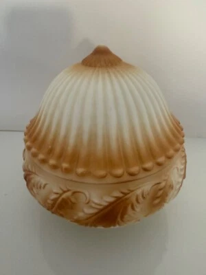 Antiguo globo de vidrio esmerilado con luz colgante Foto 1 de 3