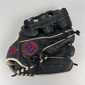 Wilson A450 12” Youth Baseball Glove RHT Right Hand Black Leather Nice Condition